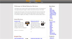 Desktop Screenshot of metaldetectorreviews.net