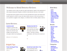 Tablet Screenshot of metaldetectorreviews.net